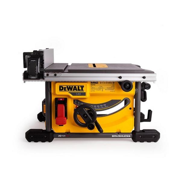 Акумулаторен настолен циркуляр DeWALT DCS7485T2 – 54 V, 6 Ah, Ø210 mm, 5800 r/min