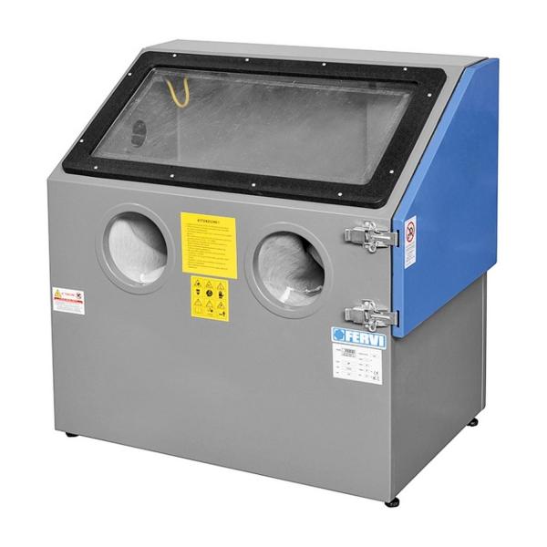 Пневматична настолна пясъкоструйка Fervi, 0487 - ф 4-7 mm, 7.5 bar, 240-300 l/min