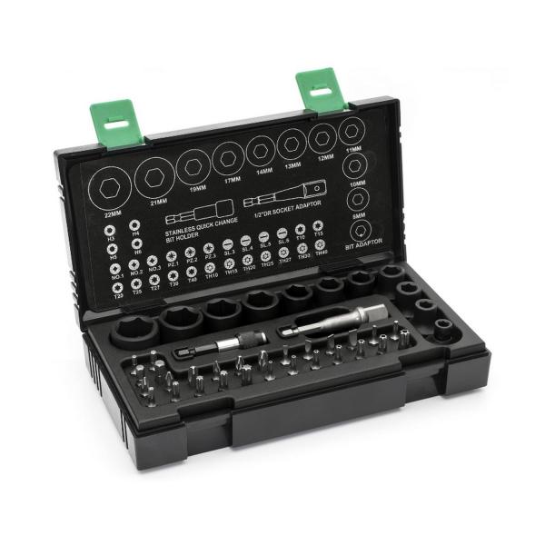 Комплект гедоре Hikoki 752500 - 6-22 mm, 1/2 inch, 1/4 inch,  41 броя