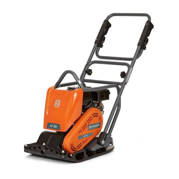 Бензинова трамбовка тип вибрационна плоча Husqvarna Construction LF 80 L, 967 85 50-01 - 3600 W, 450х570 mm, 19 kN, 33 m/min