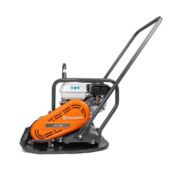 Бензинова трамбовка тип вибрационна плоча Husqvarna Construction LFV 100, 970 45 55-02 - 3600 W, 4.8 hp, 500x595 mm, 16.7 kN, 25 m/min