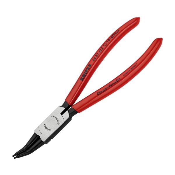 Извити клещи зегер с изолация Knipex, 44 31 J22 - 180 mm, 19-60 mm