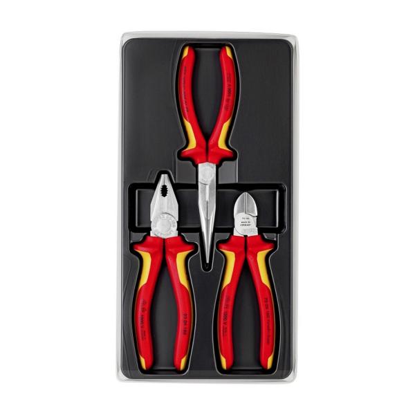 Комплект клещи с изолация Knipex 00 20 12 - 3 бр.