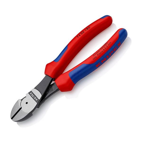 Усилени странични клещи резачки Knipex, 74 02 180 SB - 180 mm
