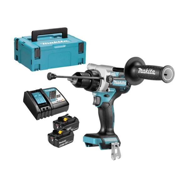 Акумулаторен ударен винтоверт Makita DHP486RTJ – 18 V, 130 Nm, 1,5–13 мм