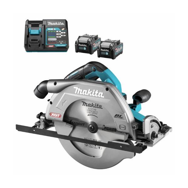 Акумулаторен ръчен циркуляр Makita HS011GT201 – 270 мм, 40 V, 3500 об./мин