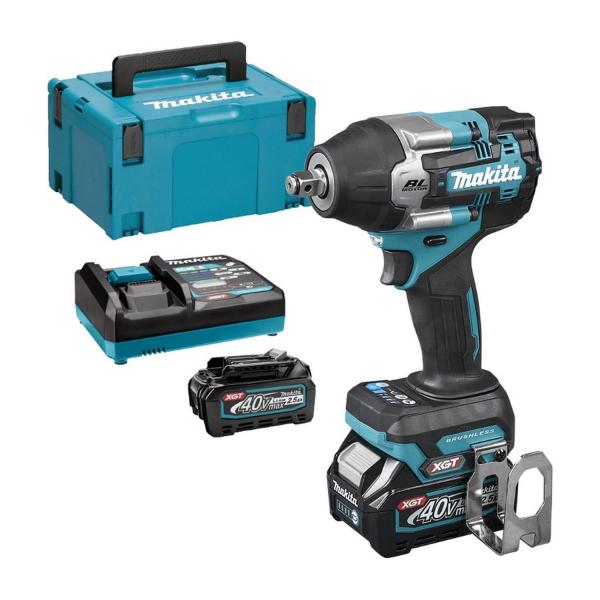 Акумулаторен ударен гайковерт Makita TW007GD201 – 40 V, 2,5 Ah, 1/2