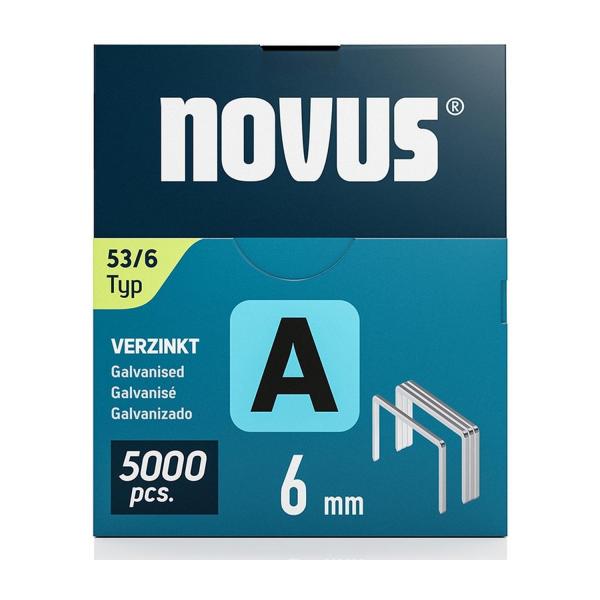Скоби за такери Novus, 042-0761 - Type A53, 11.3x0.75x6 mm, 5000 бр.
