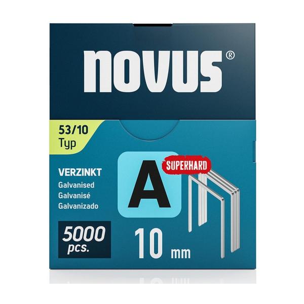 Скоби за такери Novus, 042-0763 - Type A53, 11.3x0.75x10 mm, 5000 бр.