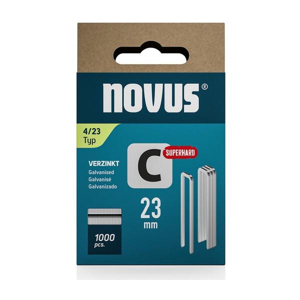 Скоби за такери Novus 042-0803, C4 – 6.1×1.1×23 мм, 1000 бр.