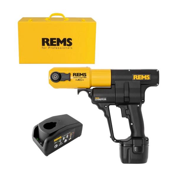 Акумулаторна радиална преса за кримпване на пресфитинги REMS AKKU-PRESS ACC, 571014 - 14.4 V, 3 Ah