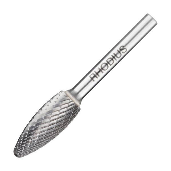 Карбиден конусовиден шлайфгрифер Rhodius HF H, 305070 - 16 mm, 36 mm, ф 6 mm