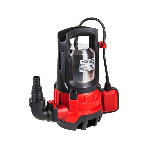 Потопяема водна помпа за мръсна вода Raider Garden Tools RD-WP62, Inox, 070169 - 1100 W, 9 m, 19980 l/h