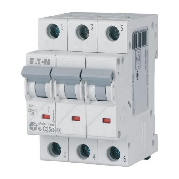 Автоматичен прекъсвач EATON HN-C25/3, 194893 - 6kA, 3P, 25A