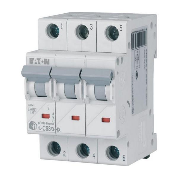 Автоматичен прекъсвач EATON HN-C63/3, 194897 - 6kA, 3P, 63A