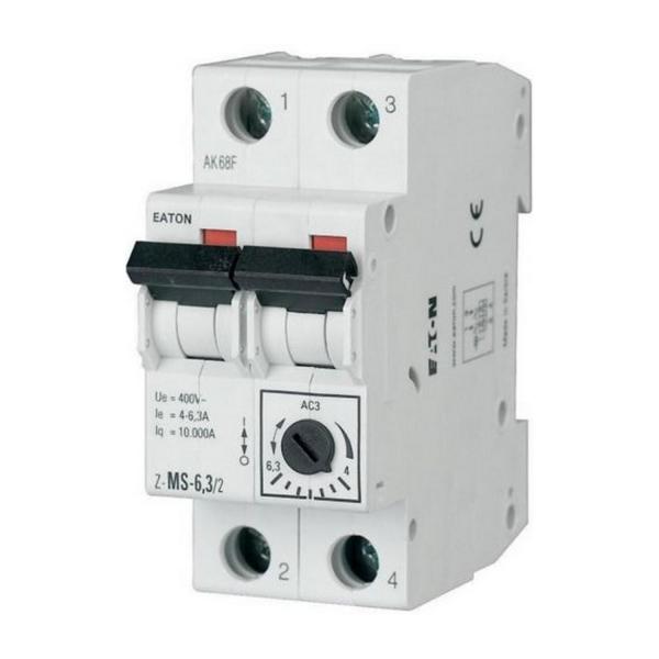 Моторен прекъсвач EATON Z-MS-6.3/2, 248397 - 4-6.3A, 2P