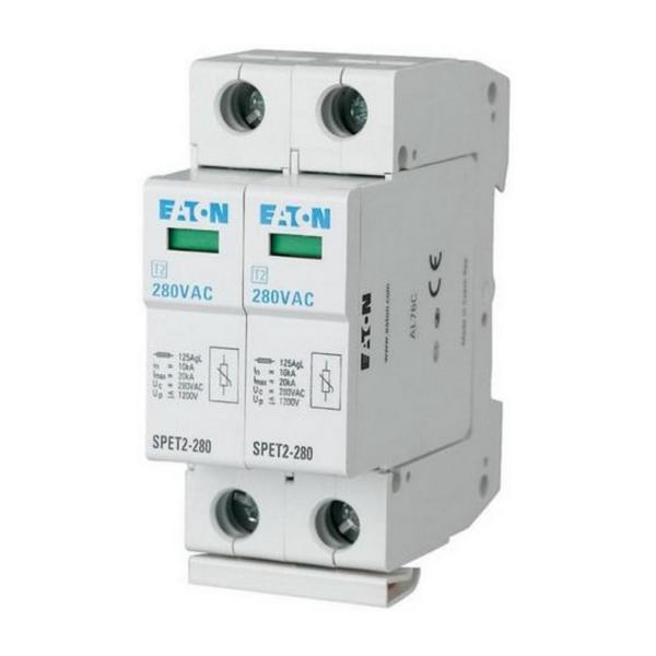 Защитa от пренапрежение EATON SPET2-280/2, 168742 - 2P, 280VAC, 2x10kA