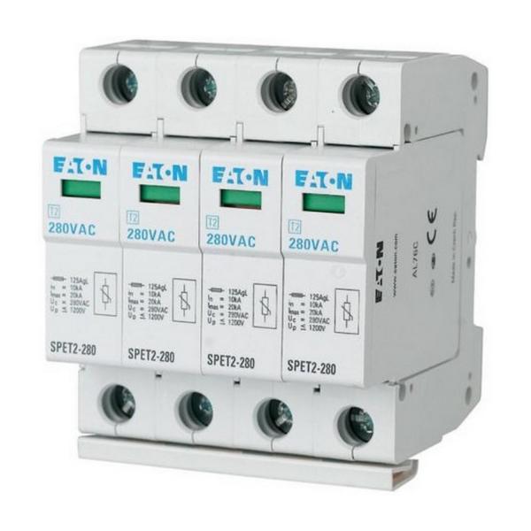 Защитa от пренапрежение EATON SPET2-280/4, 168693 - 4P, 280VAC, 4x10kA