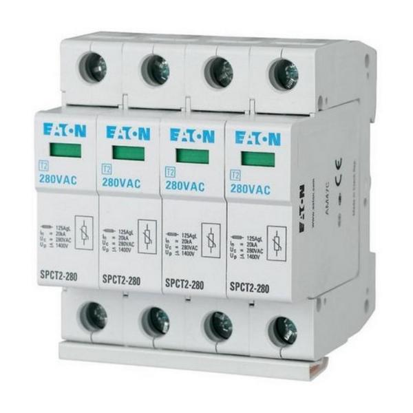 Защитa от пренапрежение EATON SPCT2-280/4, 167596 - 4P, 280VAC, 4x20kA
