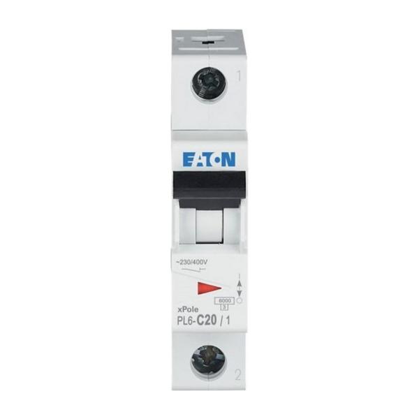 Автоматичен прекъсвач EATON PL6-C20/1, 286534 - 20 A, 1P