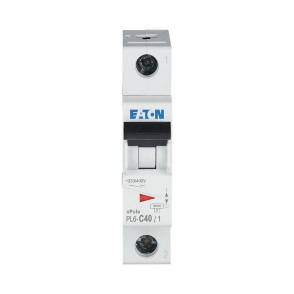Автоматичен прекъсвач EATON PL6-C40/1, 286537 - 40 A, 1P