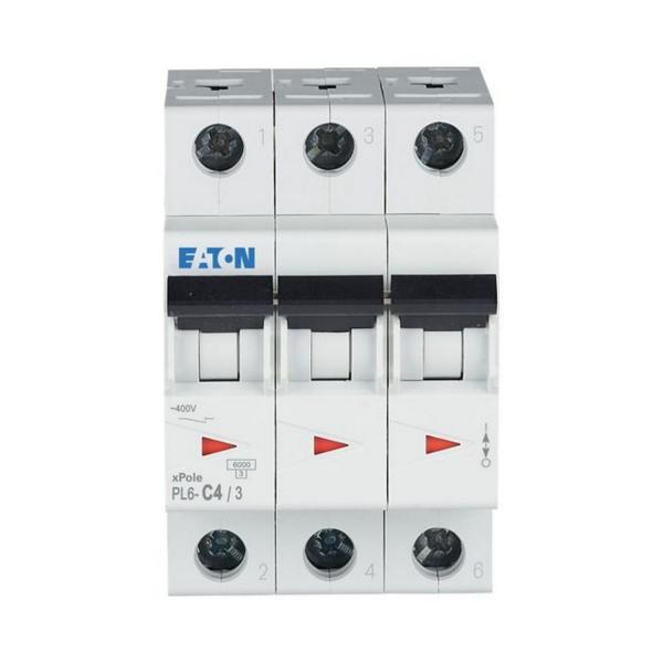 Автоматичен прекъсвач EATON PL6-C4/3, 286597 - 4 A, 3P