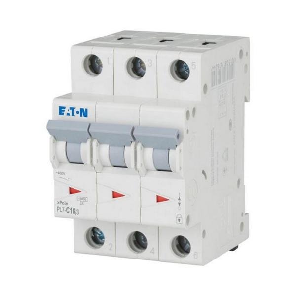 Автоматичен прекъсвач EATON PL7-C16/3, 263409 - 16 A, 3P