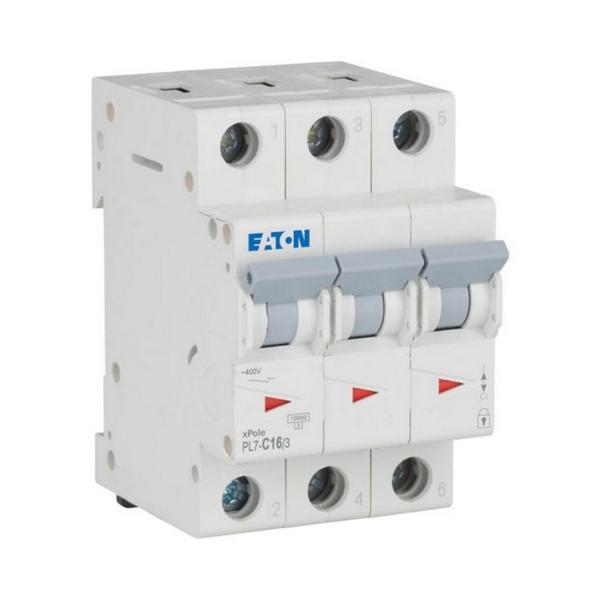 Автоматичен прекъсвач EATON PL7-C16/3, 263409 - 16 A, 3P