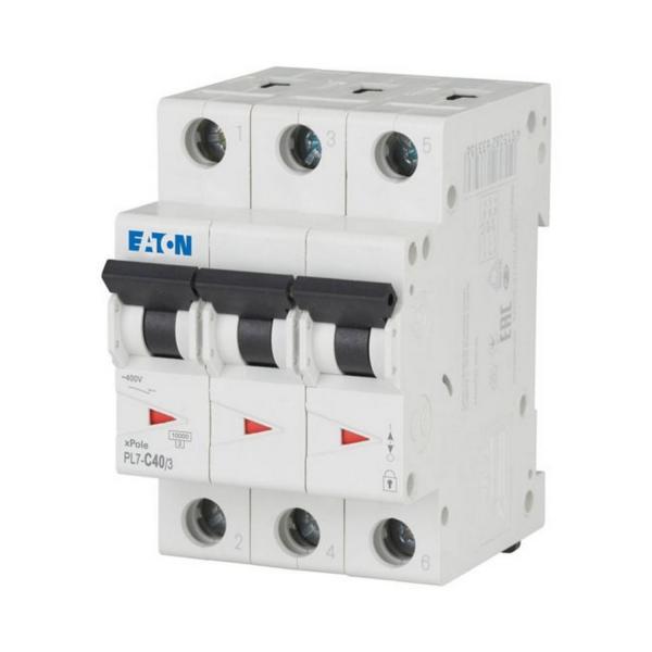 Автоматичен прекъсвач EATON PL7-C40/3, 263413 - 40 A, 3P