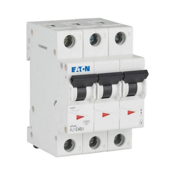Автоматичен прекъсвач EATON PL7-C40/3, 263413 - 40 A, 3P