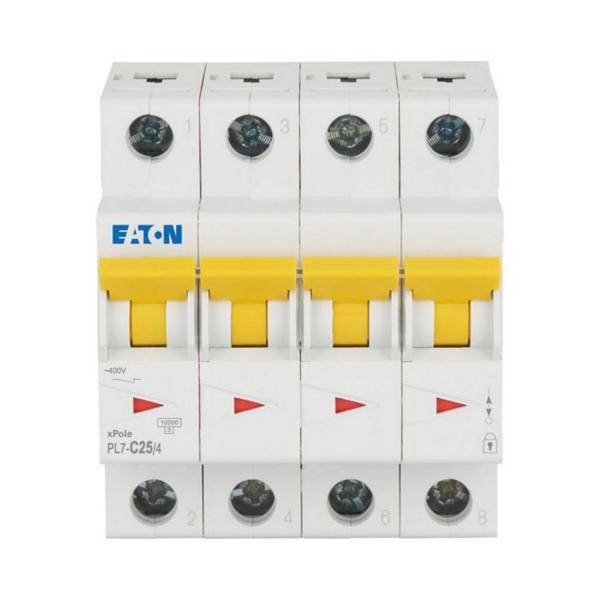 Автоматичен прекъсвач EATON PL7-C25/4, 165180 - 25 A, 4P