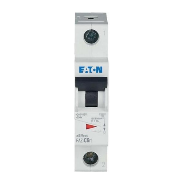 Автоматичен прекъсвач EATON FAZ-C6/1, 278555 - 6 A, 1P