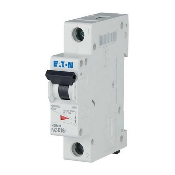 Автоматичен прекъсвач Eaton FAZ-D16/1 – 16 A, 1P, характеристика D