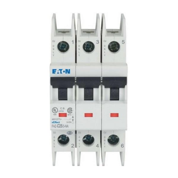 Автоматичен прекъсвач Eaton FAZ-C25/3-NA – 25 A, 3P, характеристика C