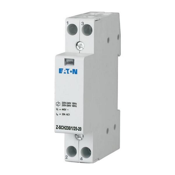 Инсталационен контактор EATON Z-SCH230/1/25-20, 120853 - 230VAC, 2N/O, 25A