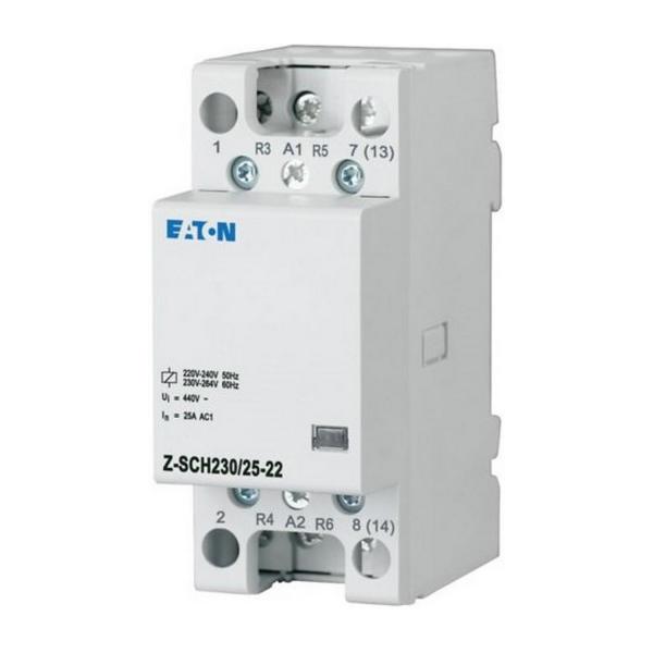 Инсталационен контактор EATON Z-SCH230/25-22, 248849 - 230VAC/50Hz, 2N/O+2N/C, 25A, 2HP