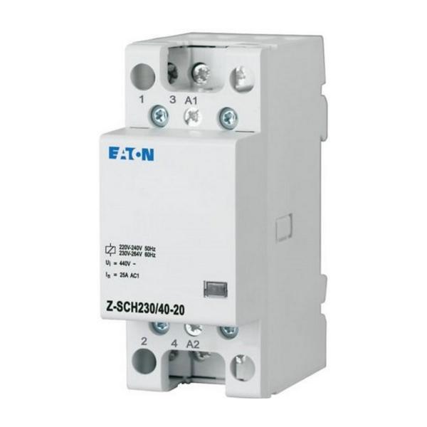 Инсталационен контактор EATON Z-SCH230/40-20, 248855 - 230VAC/50Hz, 2N/O, 40A, 3HP
