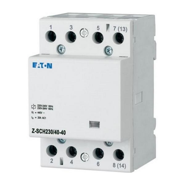 Инсталационен контактор EATON Z-SCH230/40-40, 248852 - 230VAC/50Hz, 4N/O, 40A, 3HP