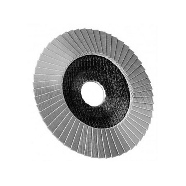Ламелен диск за шлайфане на метал и неръждаема стомана Weiler, 01.114 - ф 125 mm, 22.23 mm, P200