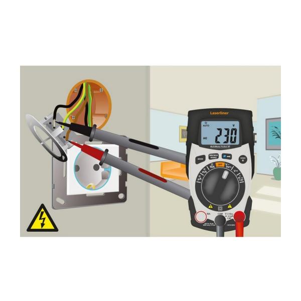 Дигитален мултиметър Laserliner Pocket XP, 083.036A - AC: 4 - 600 V, DC: 0.4 - 600 V