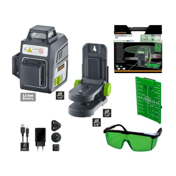 Линеен лазерен нивелир Laserliner PocketPlane-Laser 3G, 036.700A - до 30 m