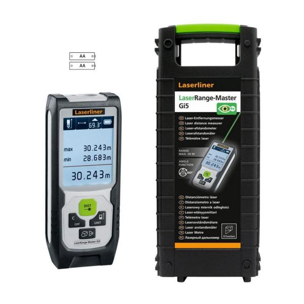 Лазерна ролетка с зелен лъч Laserliner LaserRange-Master Gi5, 080.845A - до 50 m