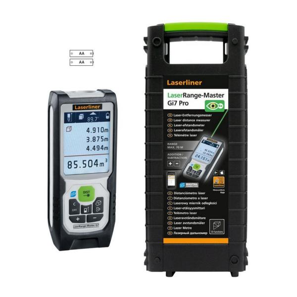 Лазерна ролетка Laserliner LaserRange-Master Gi7 Pro - до 70 m, зелен-080.847A
