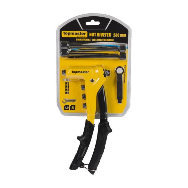 Нитачка за нит гайки трето поколение Top Master Pro 491128 за M3, M4, M5, M6 - 230 mm