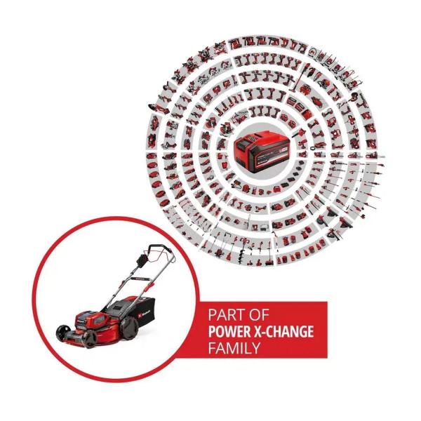 Акумулаторна косачка Einhell GP-CM 36/52 S Li BL – 52 см, 2×18 V