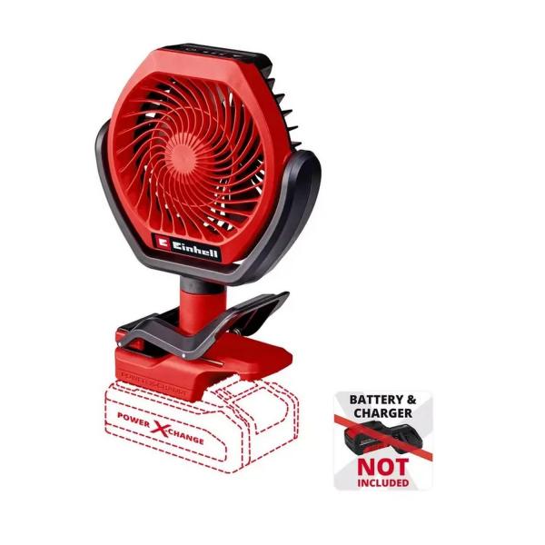 Акумулаторен вентилатор Einhell GC-CF 18/110 Li-Solo, 3408061 - 18 V, 3400 m³/h
