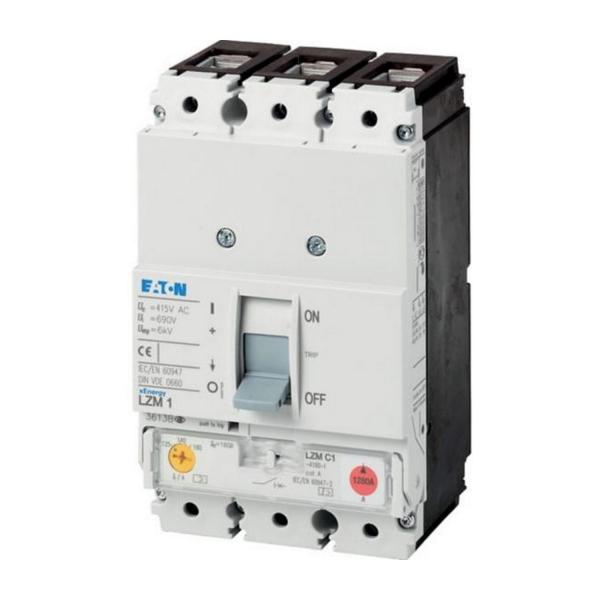 Триполюсен автоматичен прекъсвач с регулируеми настройки EATON LZMC1-A160-I, 36kA , 111897 - 160 A, 690 V