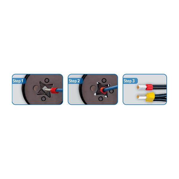 Кербовъчни клещи SAS PRO 100-65-014 – 0.25–16 мм², 2×0.25–2×6 мм²