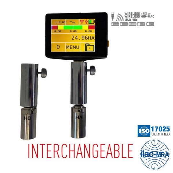 Твърдомер дурометър по Шор Microtech Shore Durometer A,D, Wireless+USB, 21100111, 0-100 HA, HD