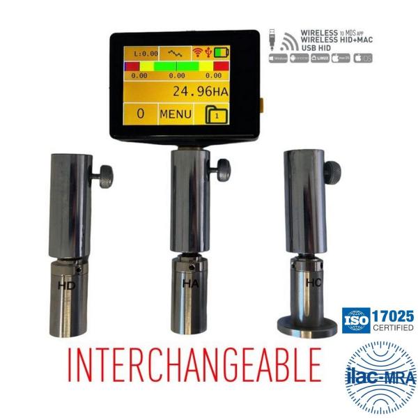 Твърдомер дурометър по Шор Microtech Shore Durometer A,C,D,00, Wireless+USB, 21100100, 0-100 HA, HC, HD, H00
